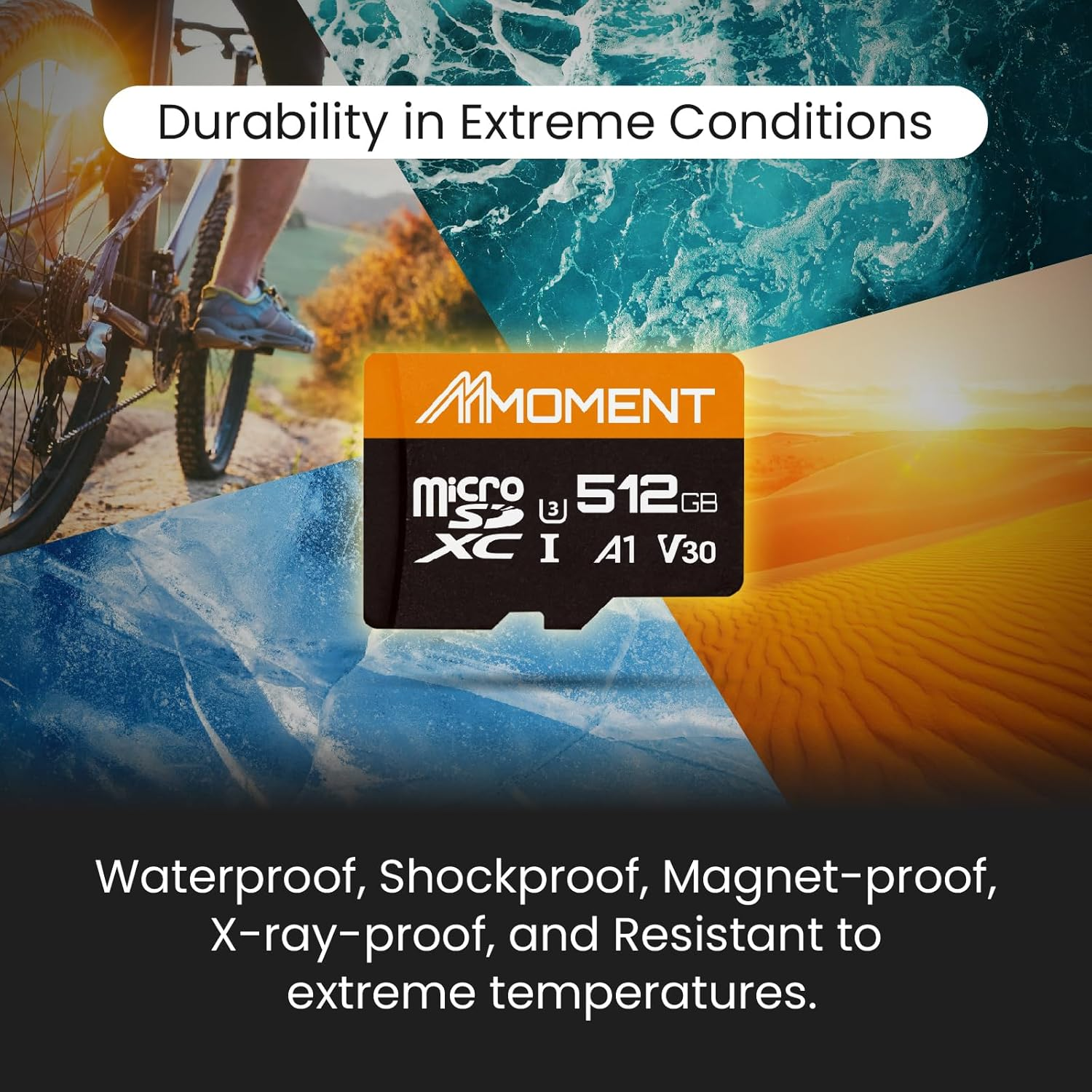 MMOMENT 512GB Micro SD Card, Micro SDXC Memor Card, A1, UHS-I, U3, V30, 4K UHD Memory Card for Nintendo-Switch, Gopro, Tablet, up to 95Mb/S Read, 70Mb/S Write Speed, SD Adapter Included - A2 V30 image number 5