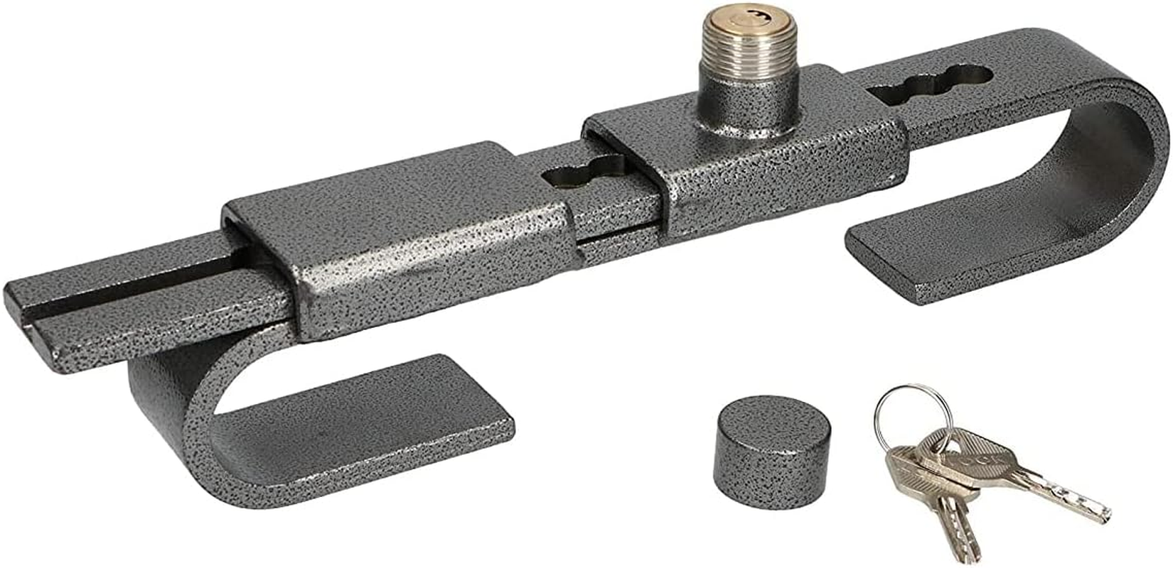 Ryme Automotive 371012 Hardened Steel Anti-Theft Padlock Adjustable from 220 to 430 Mm. (38 Mm.) Truck Door Lock for Containers, Semi-Trailers with Flaps