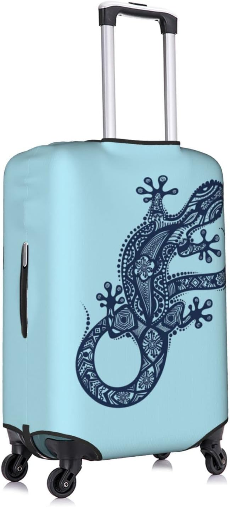 Illustration Gecko Luggage Cover Anti-Scratch Suitcase Protector Fits 18-32 Inch Luggage image number 3