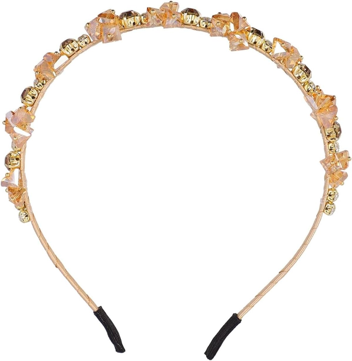 IPNSDON 1 X Women Rhinestone Headband, Bridal Headband, Retro Crystal Headband, Sequin and Pearl Headband for Parties, Weddings and Dates image number 2