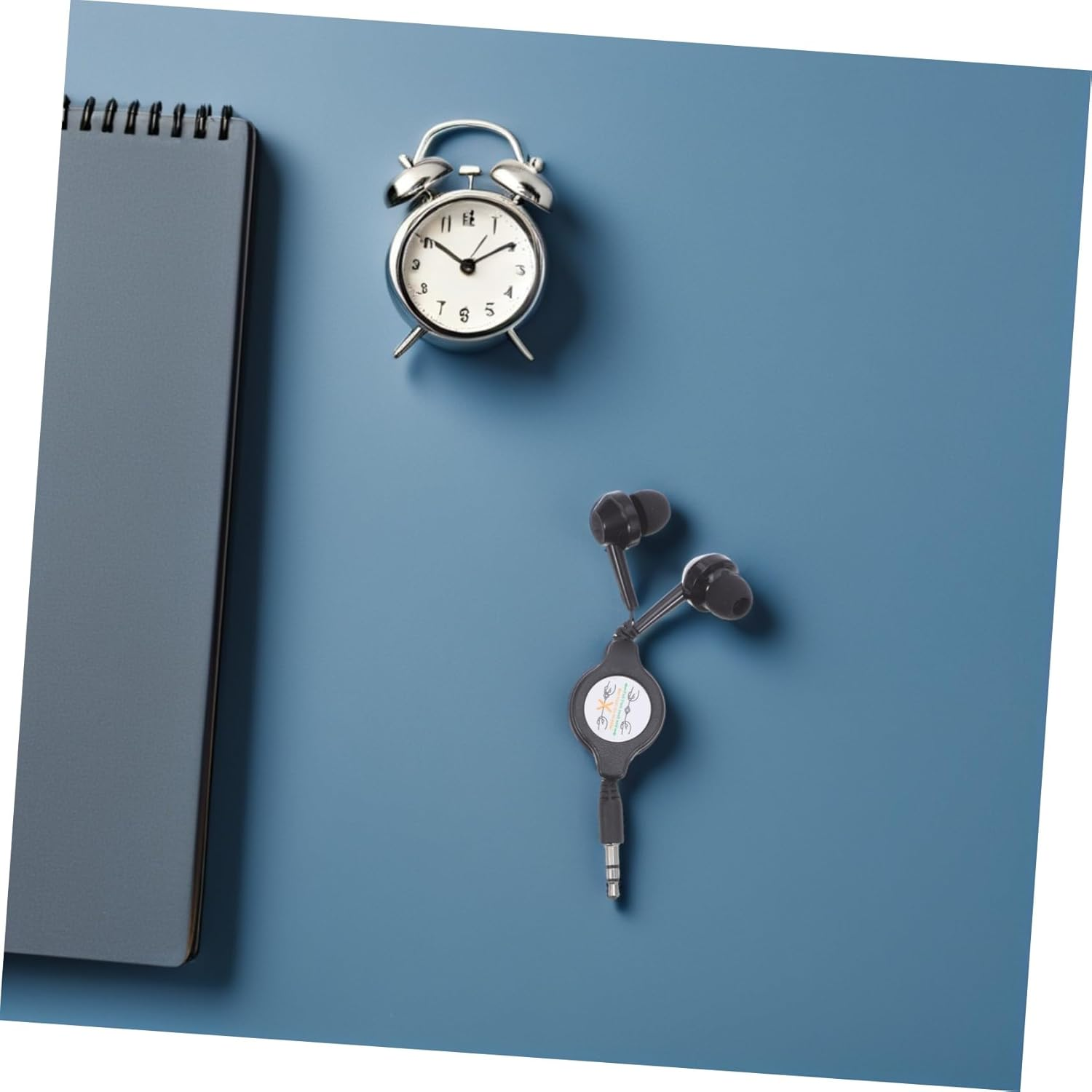 Housoutil 2Pcs Double-Pull Retractable Earbuds Ear Wired Headphones Cable for Travel Gym and Home Use image number 3