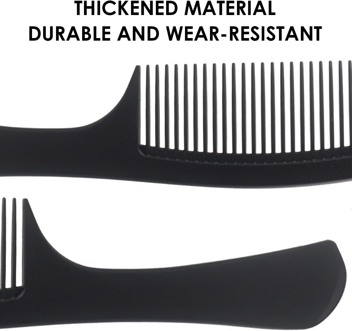 5 Black Hairdressing Comb Sets, High Temperature Resistant Wide Tooth Comb, Antistatic Hairdressing Comb, Special Tools for Creating Hairstyles image number 2