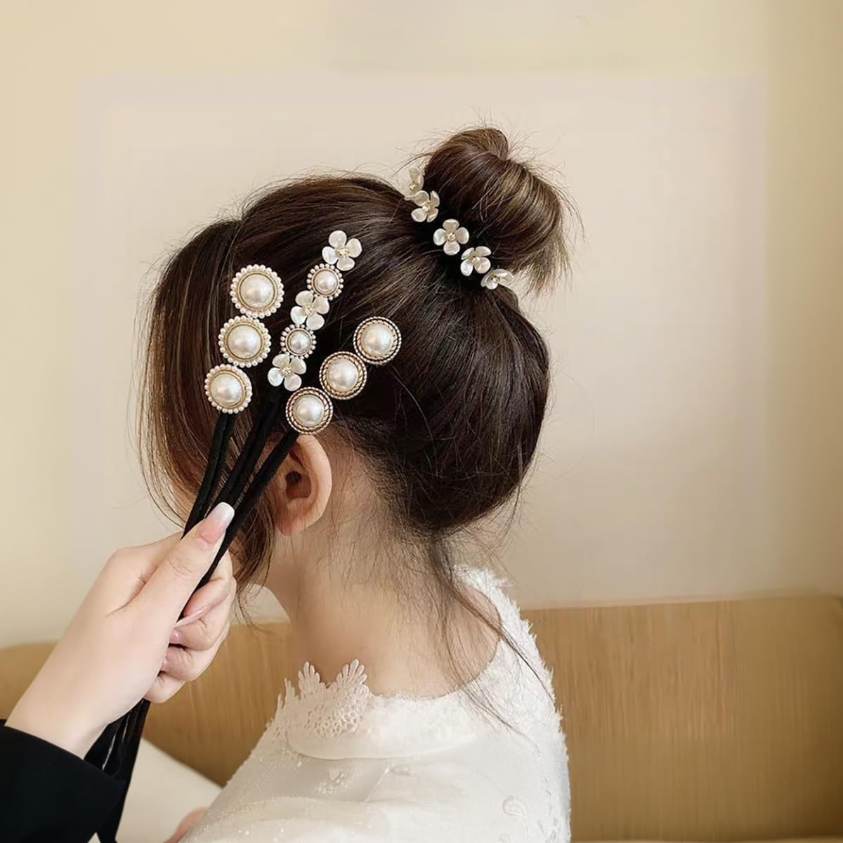 4PCS Women'S Hair Bun Makers - Classy Magic Clips, Reusable & Quick Easy Bun Styling Tools image number 2