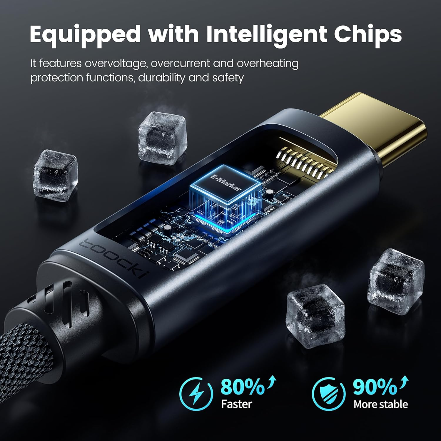 USB C Cable [2Pack,1M] 240W Fast Charging Cord with LED Display Compatible with Iphone 17 16 15 Pro plus Pro Max Air, Ipad Pro, Samsung Galaxy S24 S23, Switch, Macbook Air, Pixel