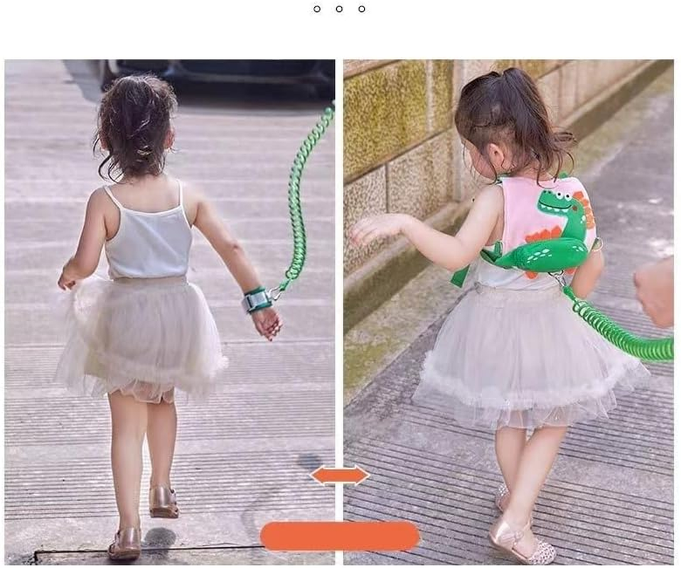 3 in 1 Kids Walking Leash, Toddler Harness Leash, anti Lost Wrist Link, anti Lost Child Backpack with Safety Leash, Kids Walking Wristband Assistant Strap Belt for Boys, Girls Outdoor Activity image number 1