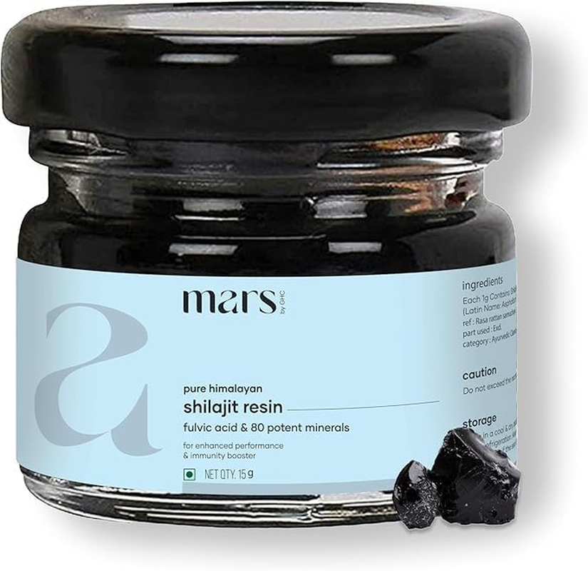 Mars by GHC Pure Himalyan Shilajit Resin (Pack of 2-40G) | High Fulvic Acid Content |Good Health Company image number 4