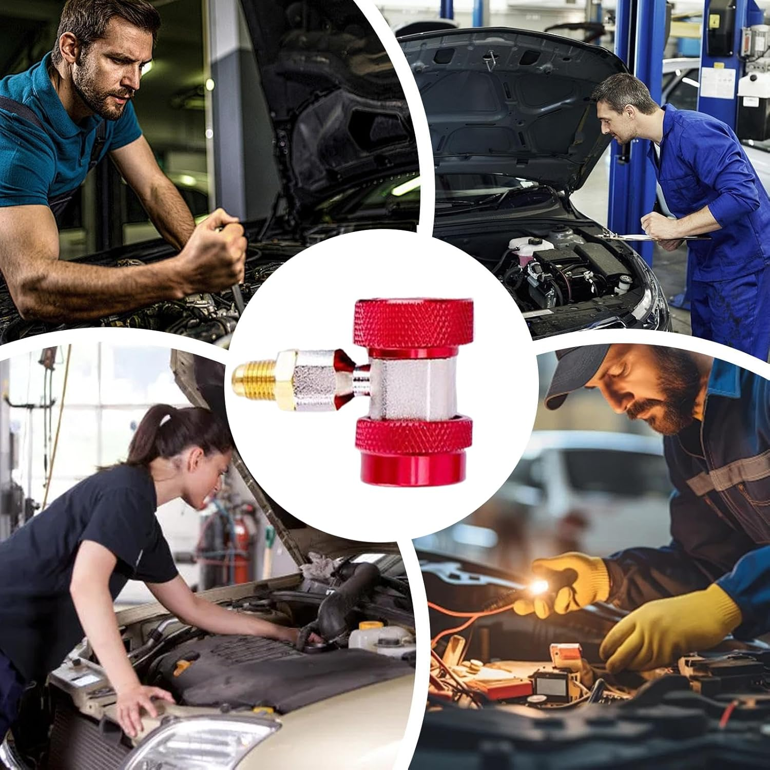 R134A Quick Coupler Adapters | Quick Connectors for Car AC Systems | Leak-Proof High Efficiency Precise Connector for Car Auto RV with Easy Installation and Performance - High Pressure image number 2