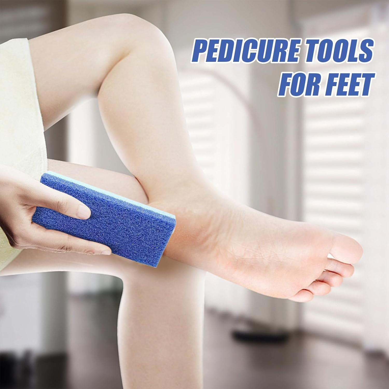 Dgayaeic Foot Pumice Stone for Feet,Foot Callus Remover Pumice Stone 4-Piece - Scrubbing Tools Cleaning Sponge for Spa Soak Salon Repair Daily Shower Travel Women image number 3