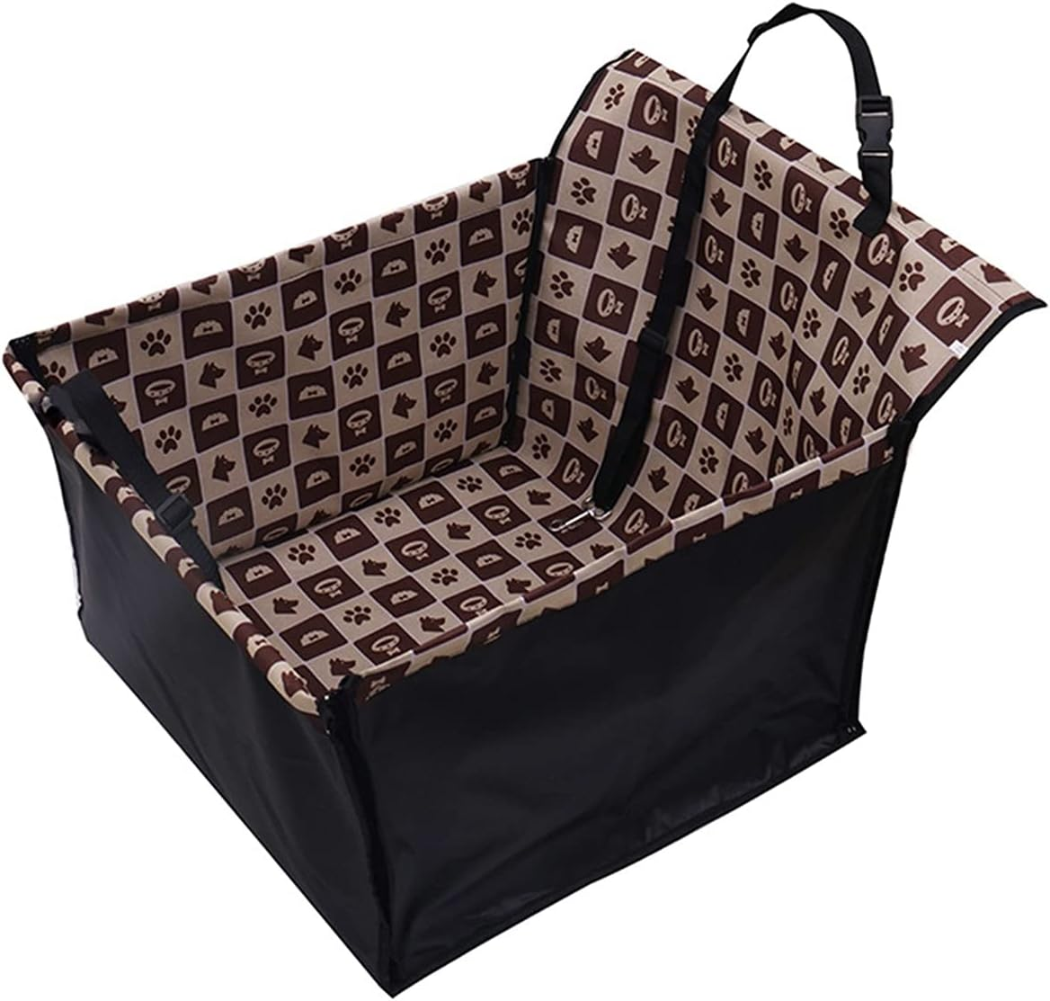 Dog Car Seat Cover Car Seat Covers for Dogs Car Seat Kennel Protectors Folding Dog Bag Baskets Dog Hammock(Size:Purple) image number 1