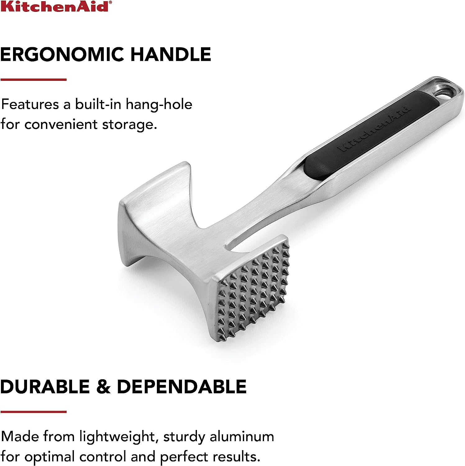 Kitchenaid KO119OHOBA Gourmet Meat Tenderizer, One Size, Black 1