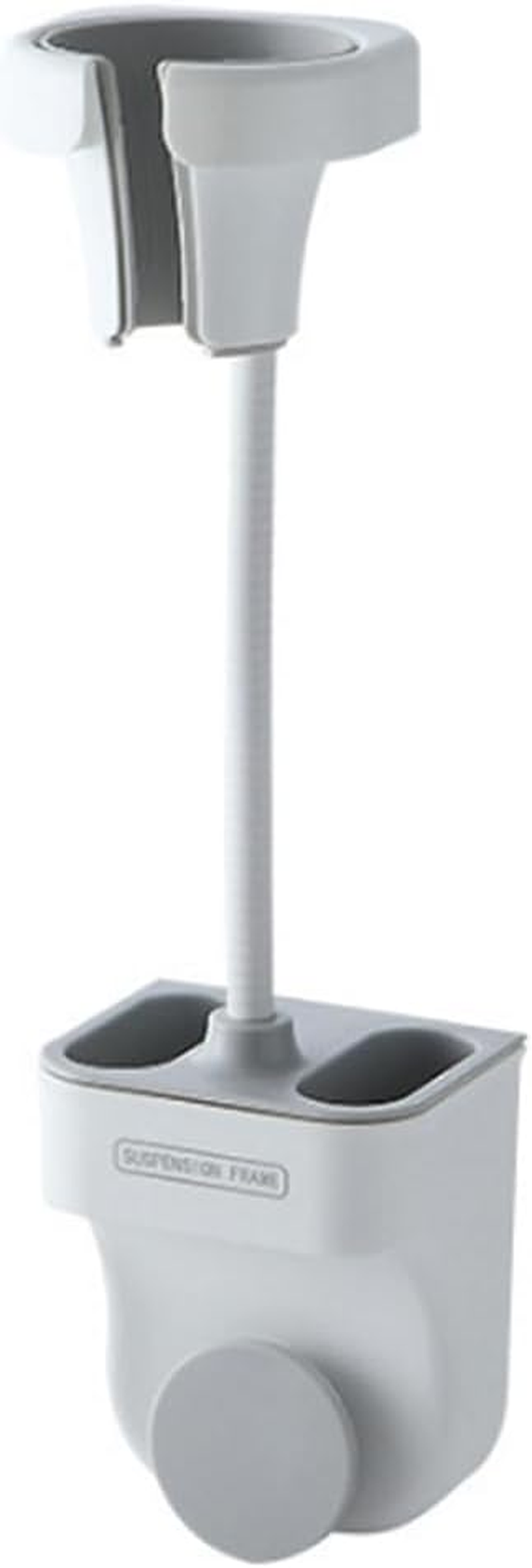 LAKYMIE Hair Dryer Holder Hands-Free Blow Dryer Holder 360 Degrees Adjustable Hair Dryer Rack Wall Mounted and Self-Adhesive image number 3