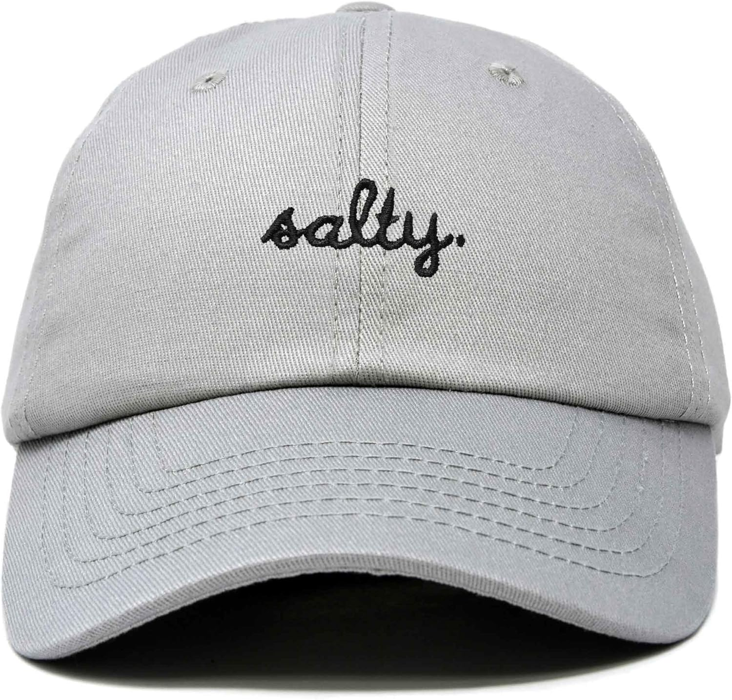 DALIX Salty Embroidered Cotton Beach Baseball Cap Adjustable Dad Hat Womens