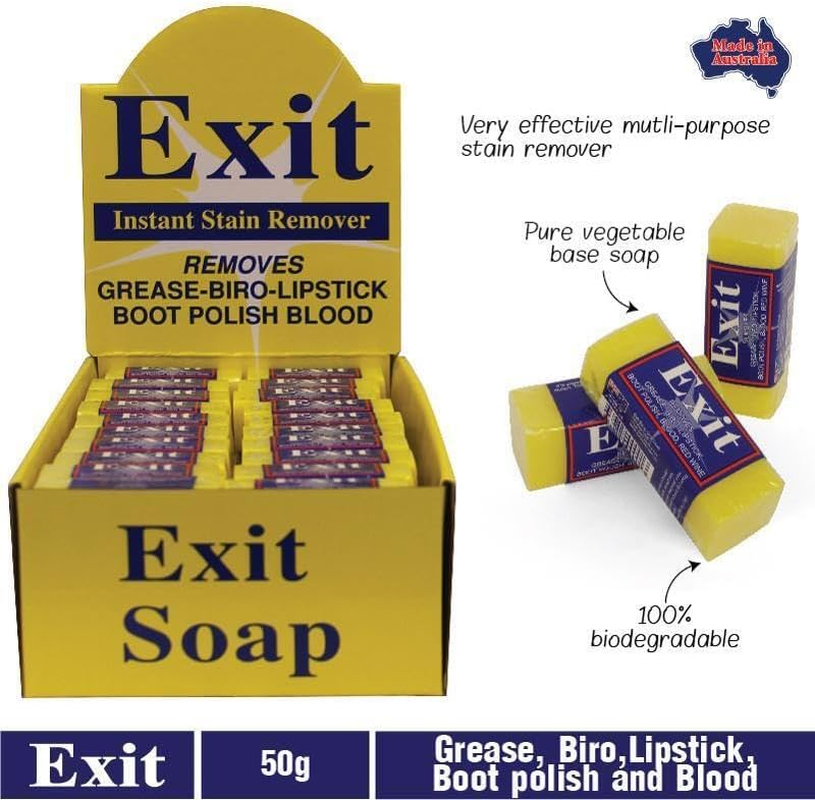 Tootoo Soap STAIN REMOVER 50G - Removes Grease Biro Ink Blood Red Wine (3) image number 2