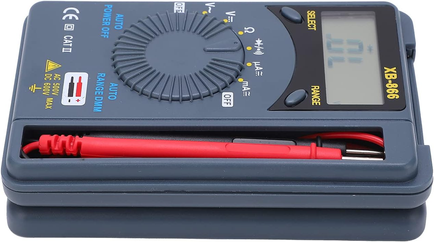 Voltage Tester, Pocket Small Size and Lightweight High Accuracy Multimeter for Measuring Voltage Resistance Current for Automotive