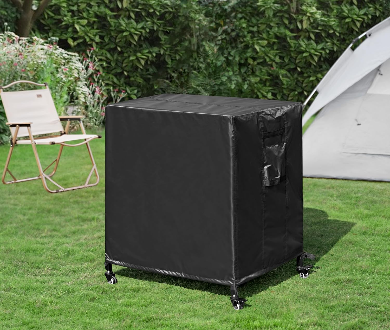 Outdoor Grill Cart Cover - Waterproof Pizza Oven Stand - Heavy Duty Food Prep Cart Table Cover