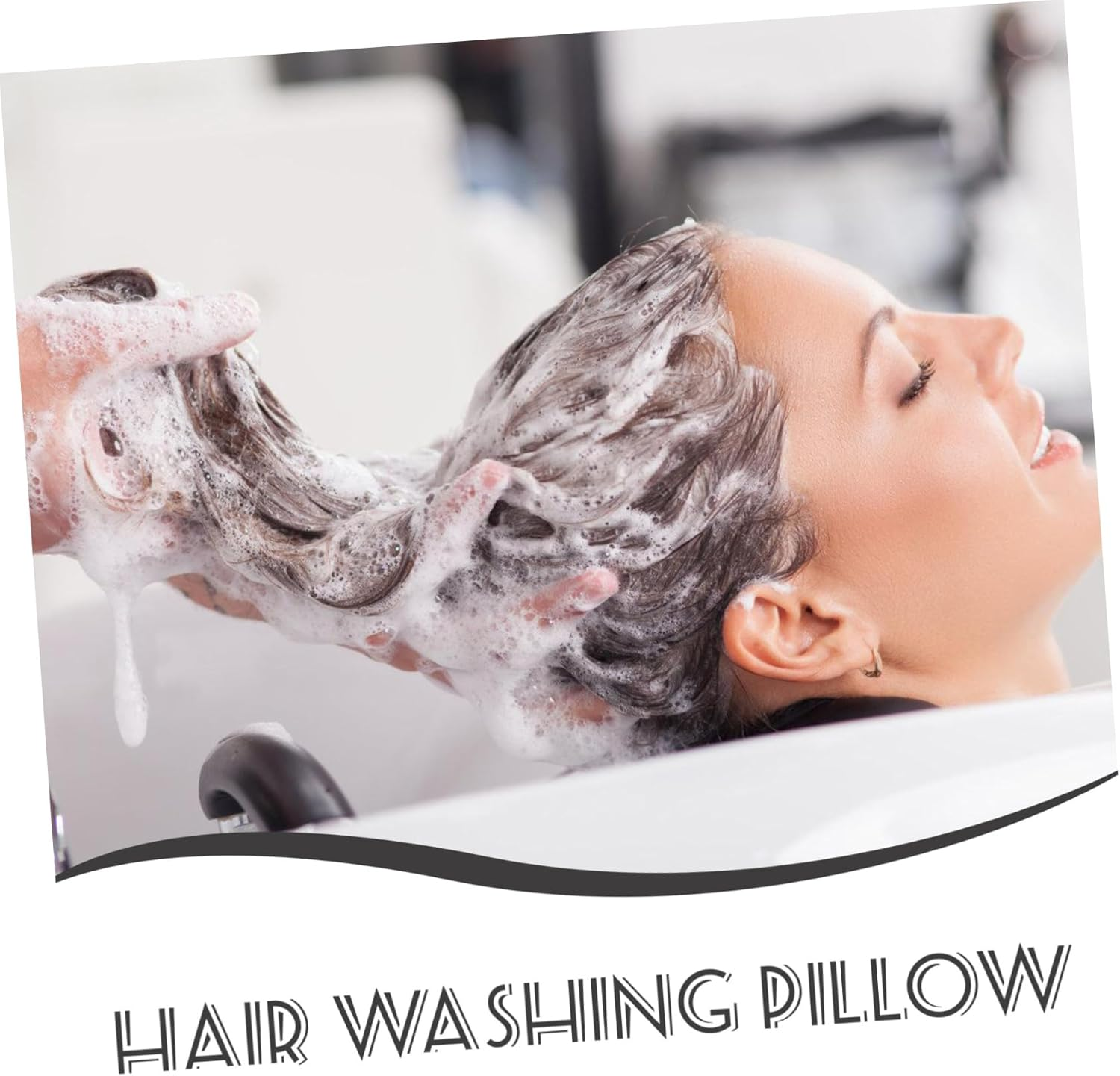 NOLITOY Shampoo Bowl Neck Pillow with Neck Support Cushion, Soft Salon Hair Washing Head Rest, Universal Fit for Spa and Hair Salon Use, Comfortable Bathing Accessory for Adults image number 5