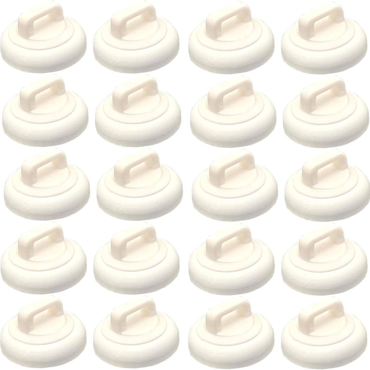 CANAANIN Magnetic Cable Zip Tie Mounts Clips Multipurpose Zip Ties Mount Base Holder Black Wire Cable Holder Mount Wire Clips Management for Home Office Marine Electrical Wiring (Black, 20 Piece)