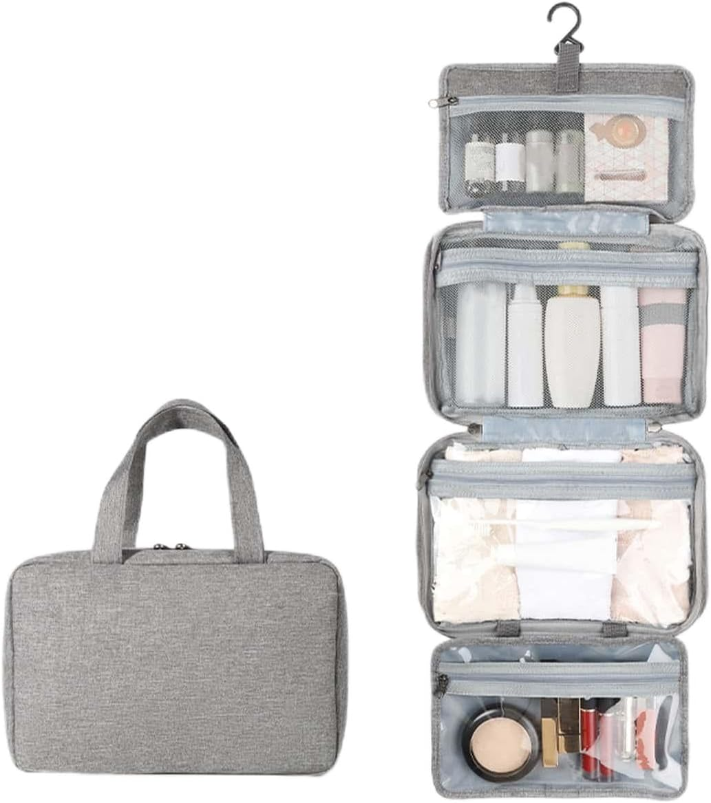 Wabmipe Hanging Makeup Bag, Waterproof Travel Toiletry Bag, Large Capacity, Multi-Function image number 1