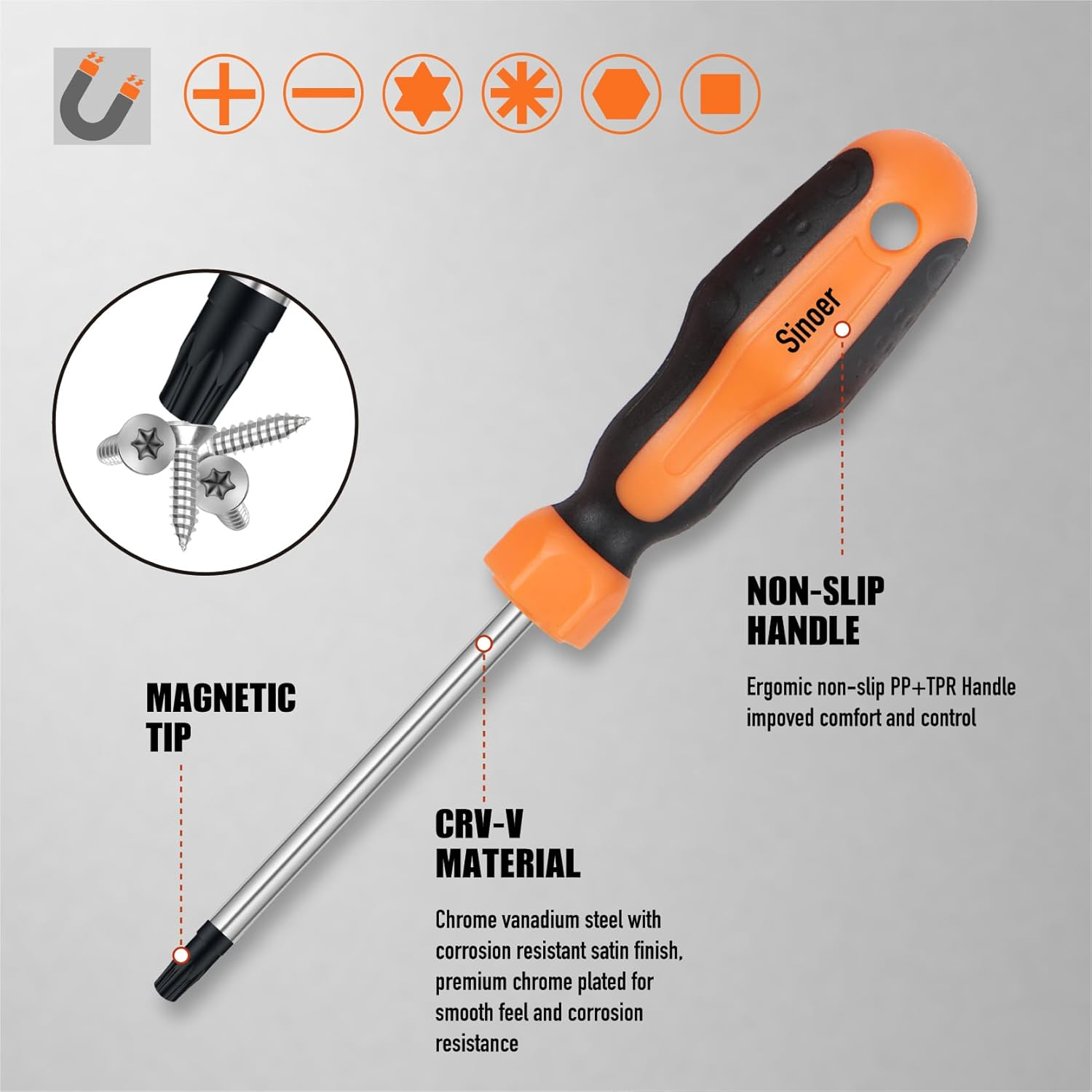 70-Piece Magnetic Screwdrivers Set with Case, Precision Screwdriver Kit,Includes Slotted, Phillips,Torx,Hex, Square,Pozidriv, and Precision Tools for Repair Home Improvement,Diy Craft image number 5