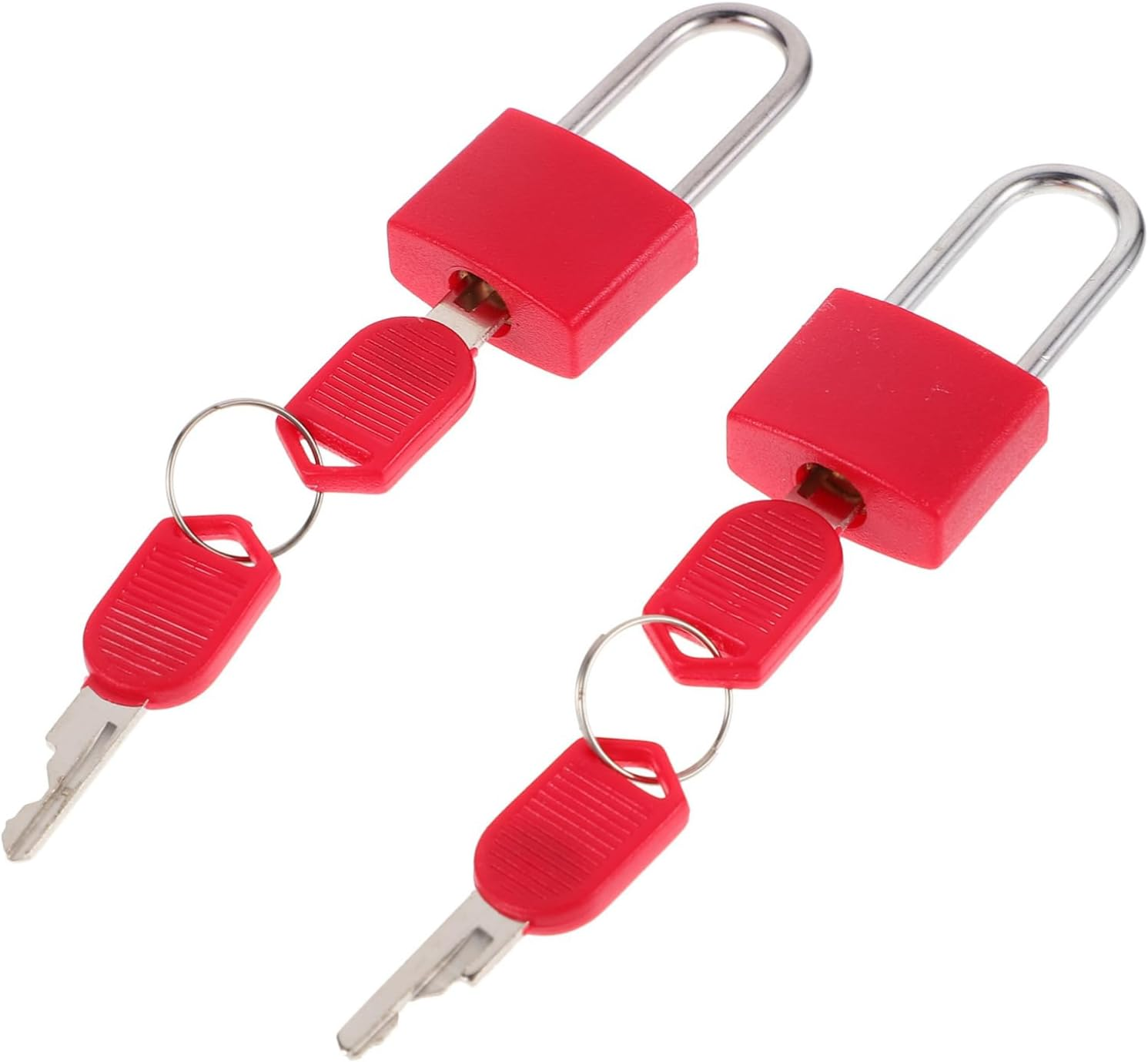 HOUDERCO 2Sets Replacement Padlock Keys for Luggage Bag Handbag Jewelry Box Diary Safe Locks image number 4