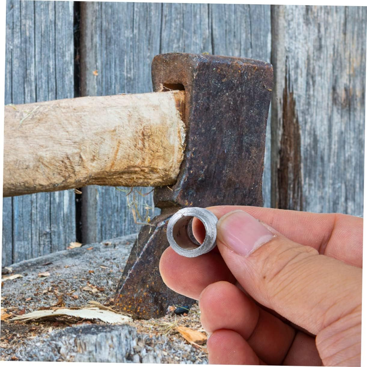 Veemoon 20Pcs Falling Reinforced Nails for Garden Tool Safety Handle Wedge Kit Conical Handle Iron Wedges Gardening Supplies Home Iron Connector Portable Tool image number 5