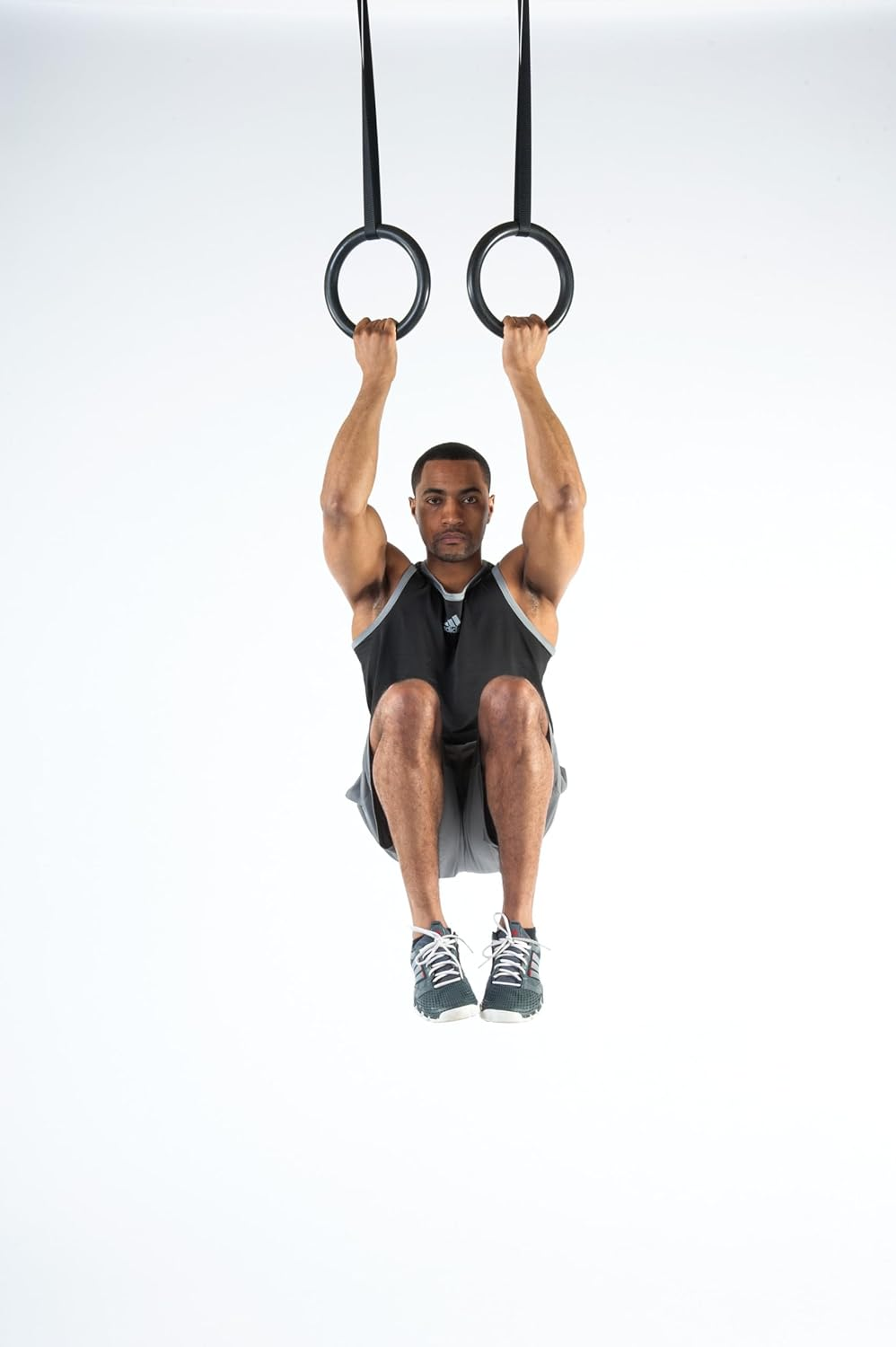 Black Mountain Products Multi-Use Exercise Gymnastics Rings, Black image number 6