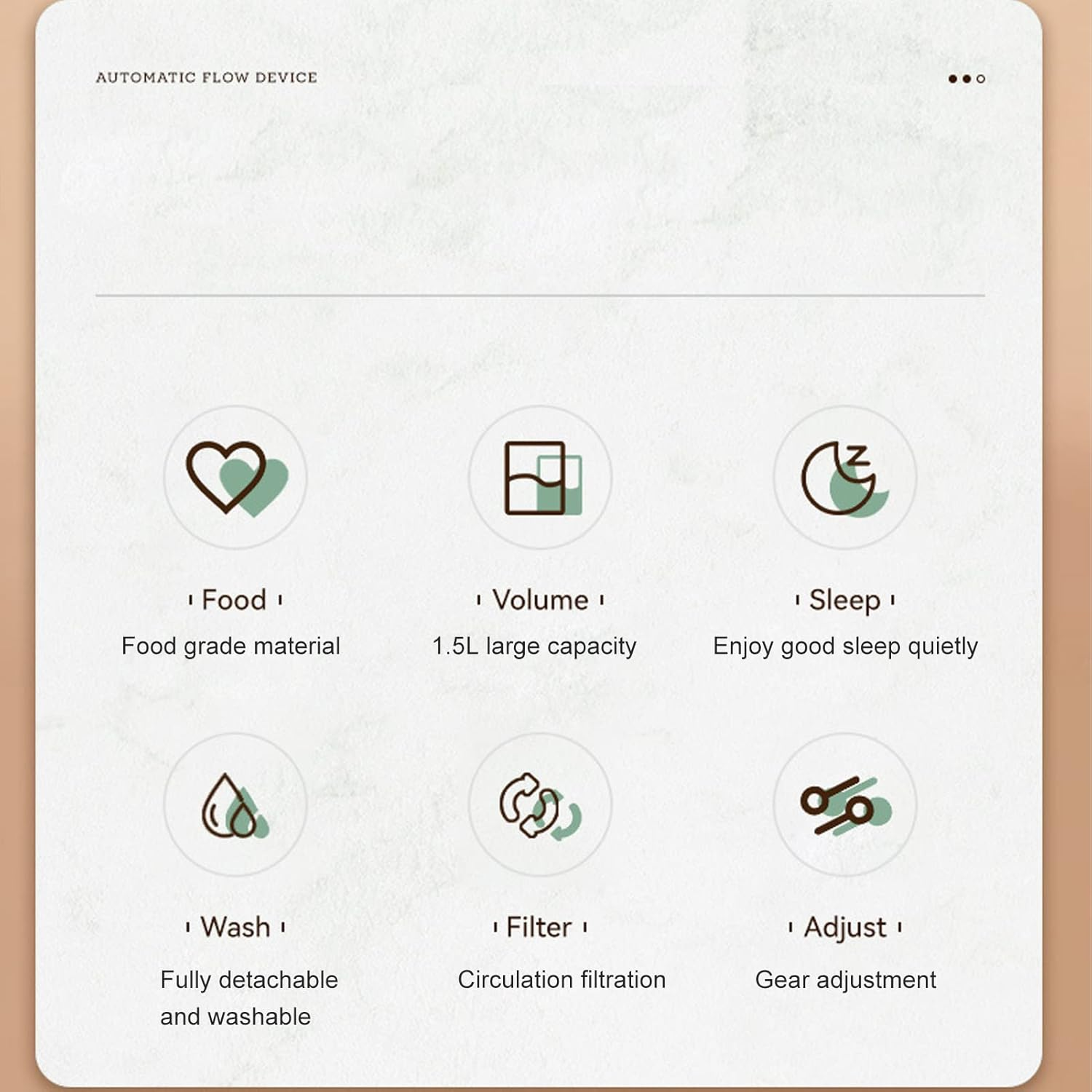 OKJHFD Cat Drinking Fountain 1.5L Large Capacity Automatic Circulating Flow Drinking Fountain, Automatic Circulating Ultra-Quiet Cat Drinking Fountain, Dog Water Basin and Water Bowl image number 3