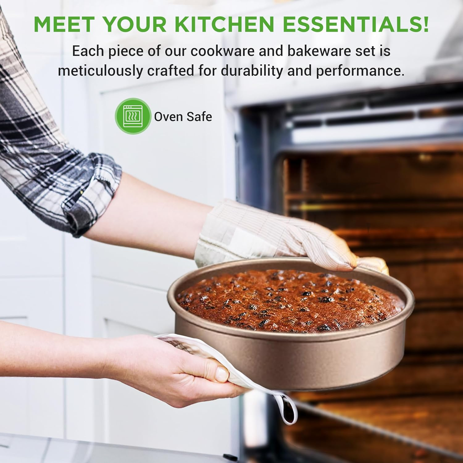 Nutrichef 20-Piece Nonstick Kitchen Cookware Set - Pfoa/Pfos-Free Heat Resistant Lacquer Kitchenware W/Bakeware, Frying Pans, Cooking Pots, Utensils