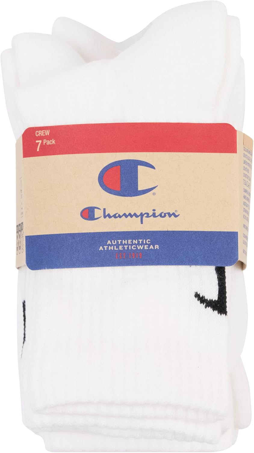 Champion Kids Crew Socks - 7 Pack image number 3