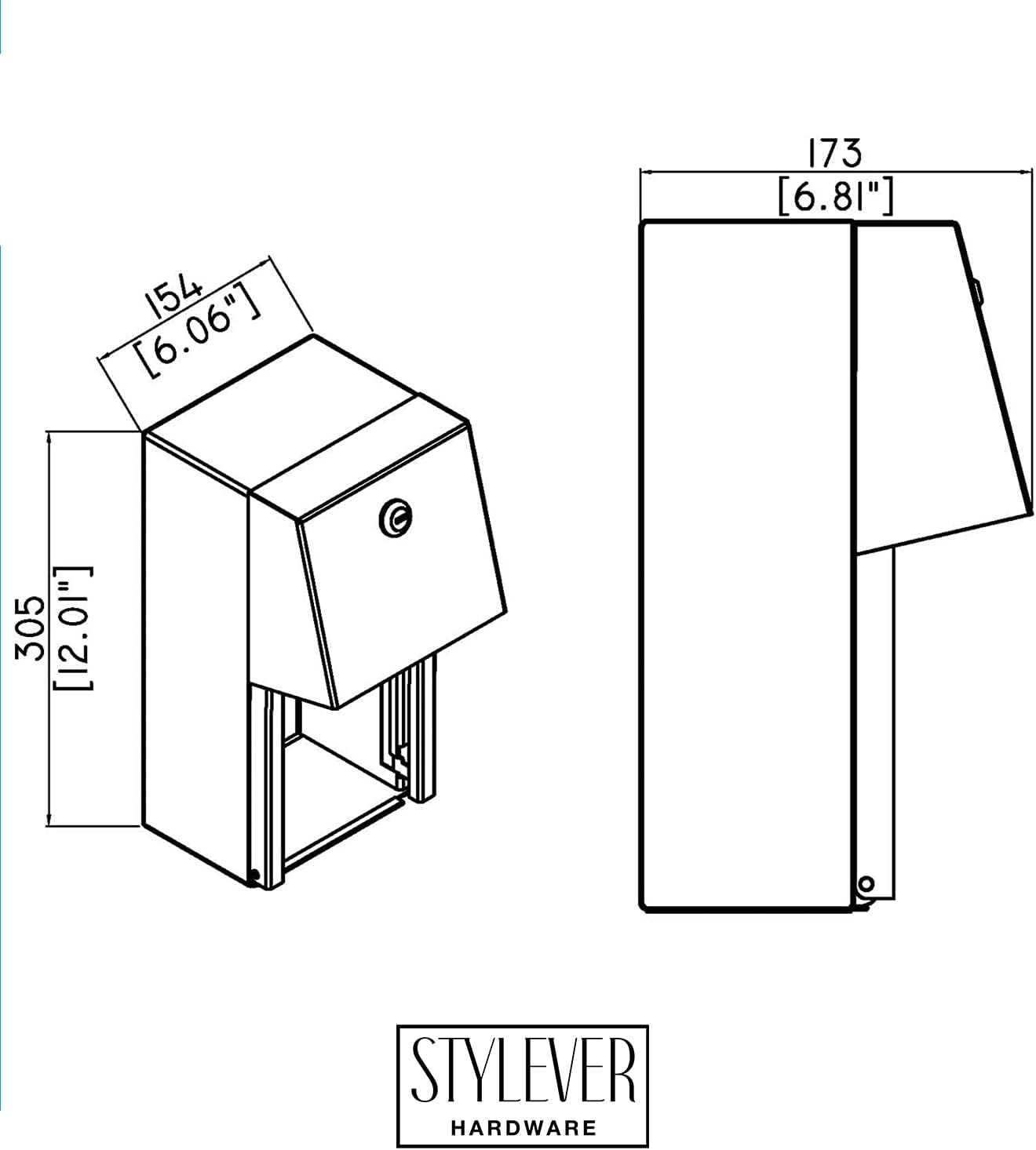 Dual Rolls Toilet Paper Dispenser - Lockable Design - 304 Grade Stainless Steel image number 4
