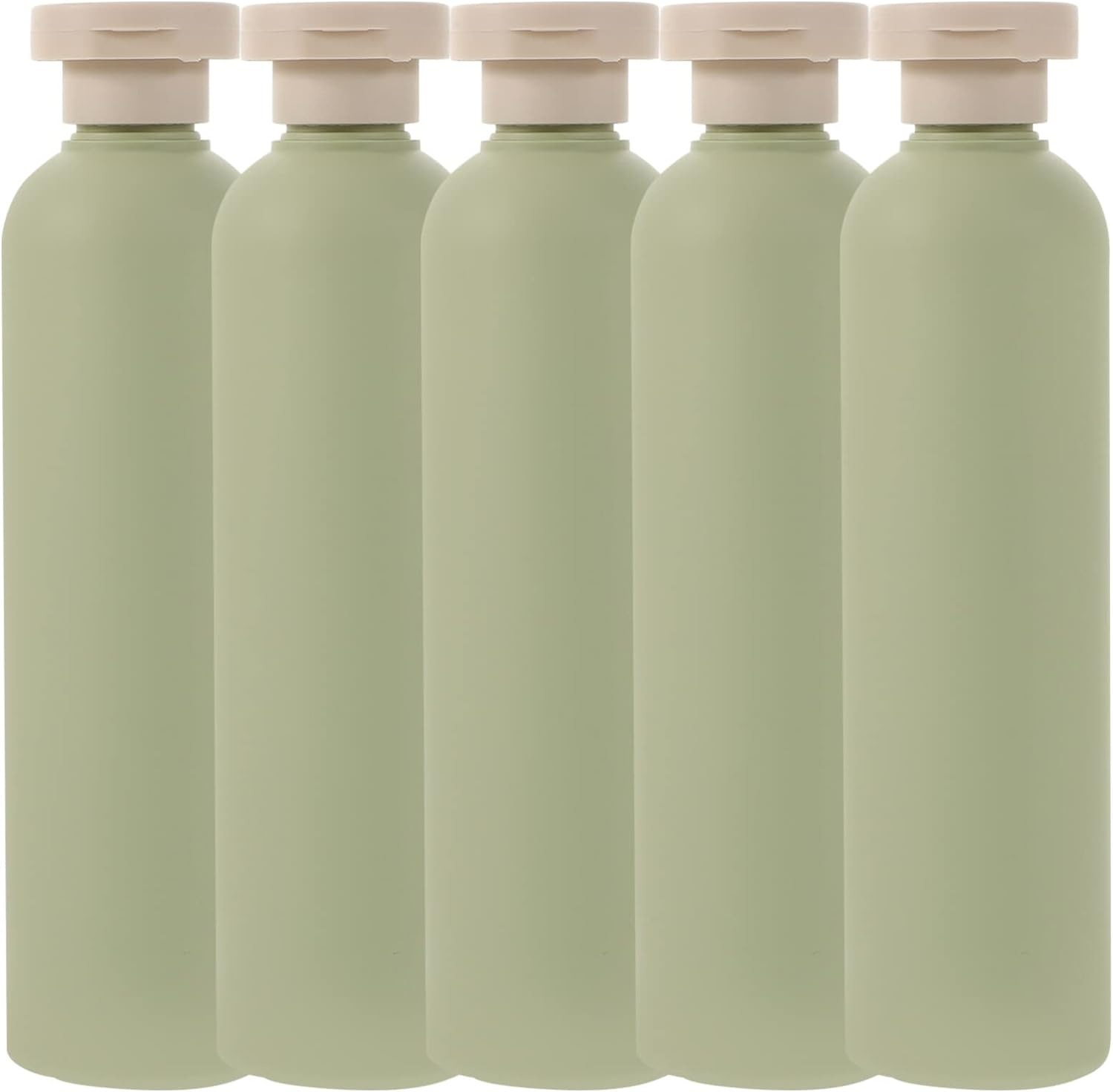 STOBAZA 5Pcs Plastic Refillable Travel Bottles Flip Cap for Conditioner and Shampoo Empty Squeeze Bottle for Lotion