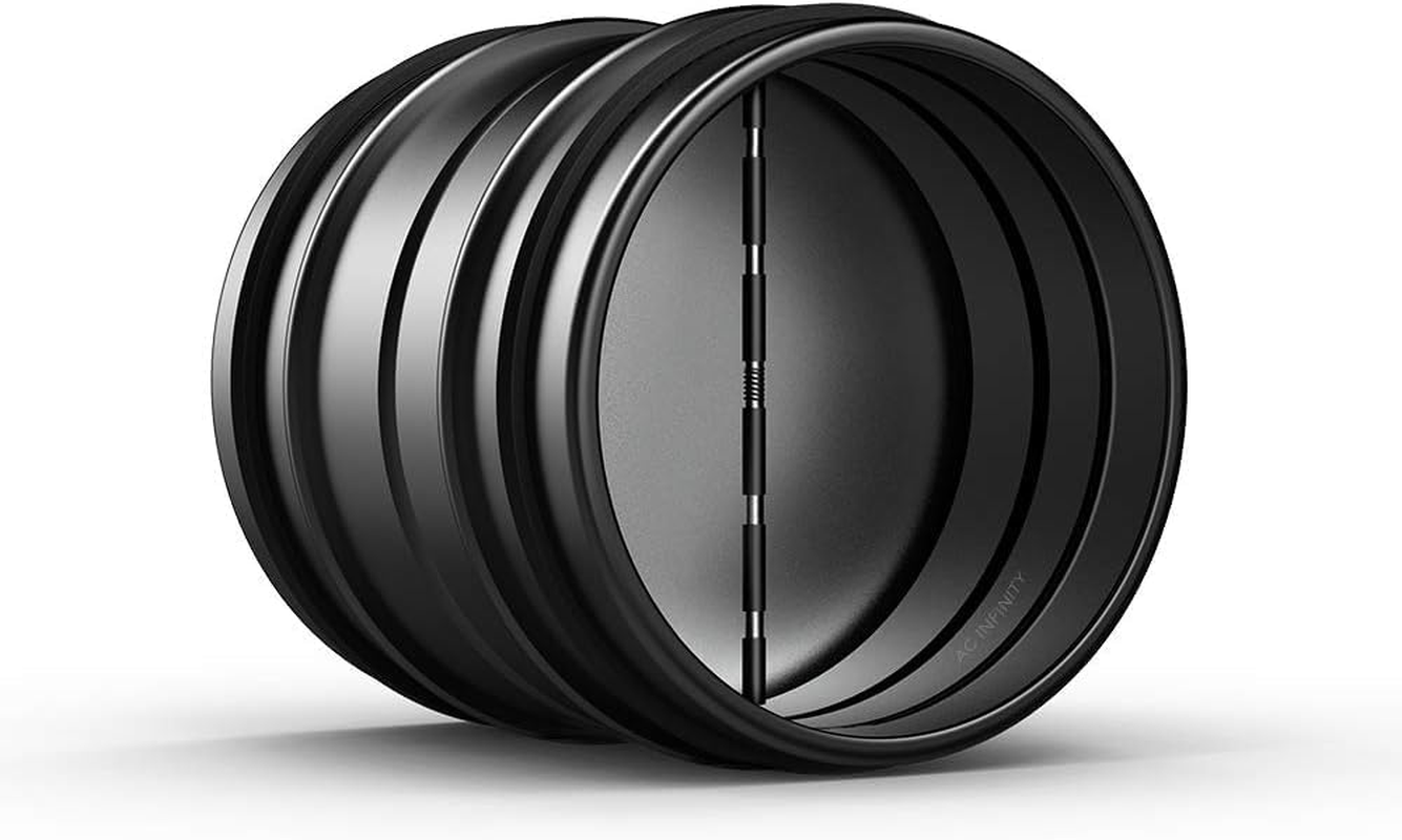 AC Infinity 4" Backdraft Damper, One-Way Airflow Ducting Insert with Spring-Loaded Folding Blades for 4&rdquo; Ducting in Range Hoods and Bathrooms Fans