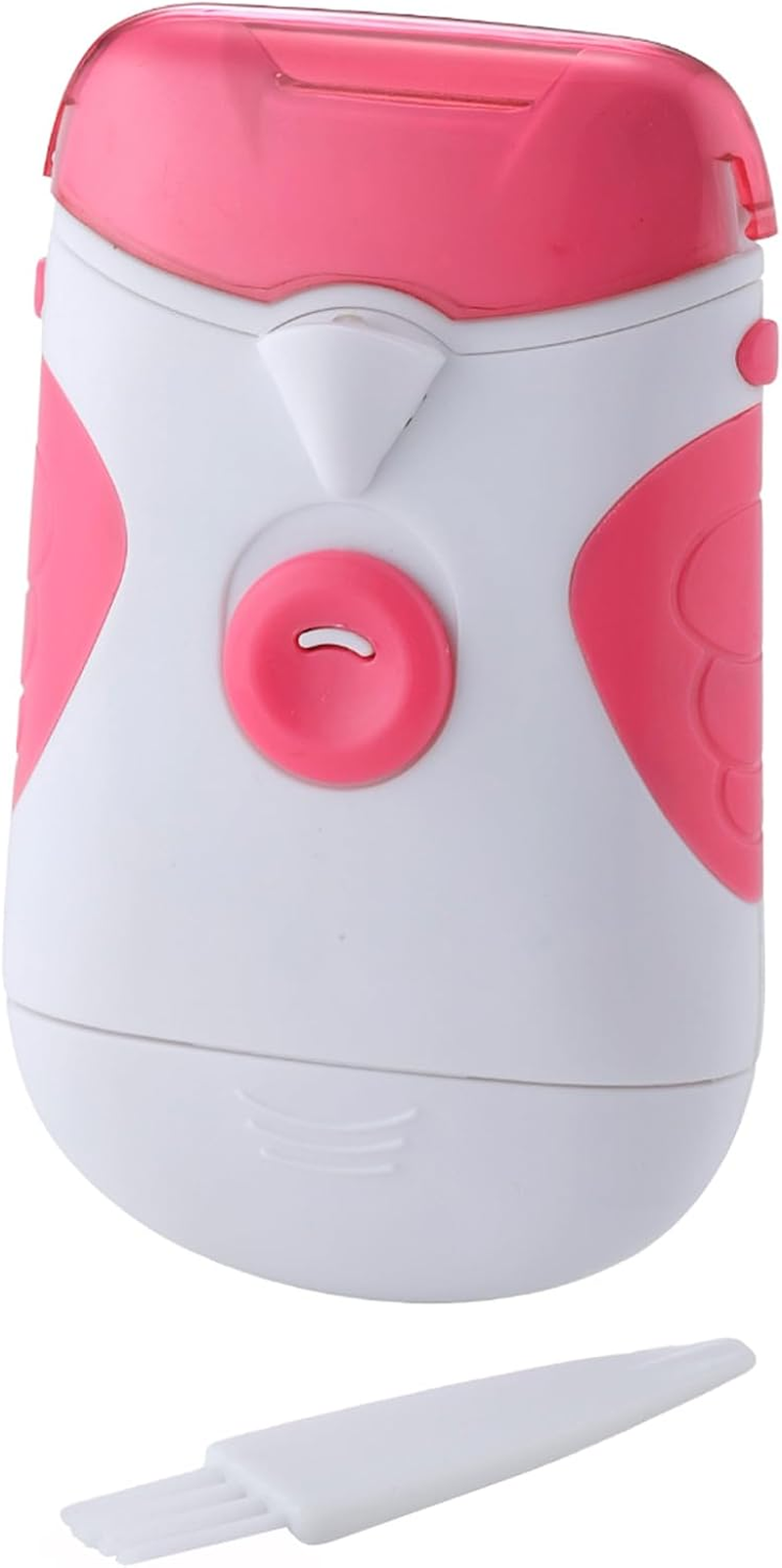 FUJIPACKS Electric Nail Clipper with LED Light - Modern Pink/White Nail Clipper