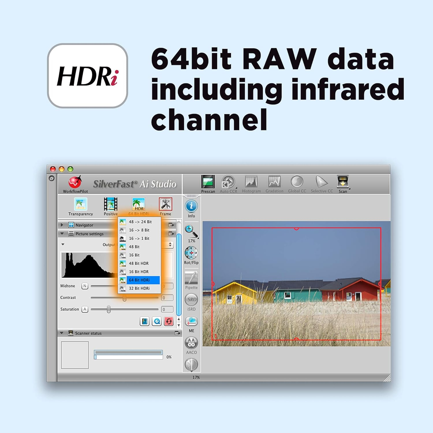 Plustek Opticfilm 8200I AI - 35Mm Film & Slides Scanner. IT 8 Calibration Target + Silverfast Ai Studio 9, 7200 Dpi Resolution 64Bit Hdri, Mac/Pc image number 6