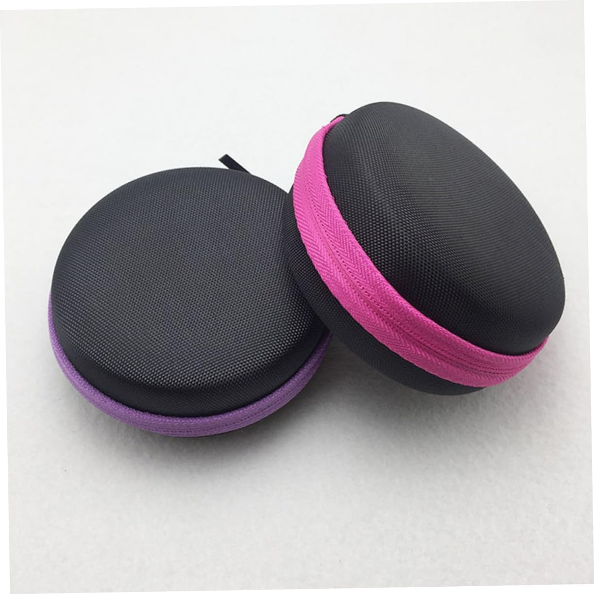 Vaguelly 2Pcs 12-Grid Essential Oil Storage Case 1-2Ml Portable round Organizer Bag for Travel Aromatherapy Holder Random Color image number 4