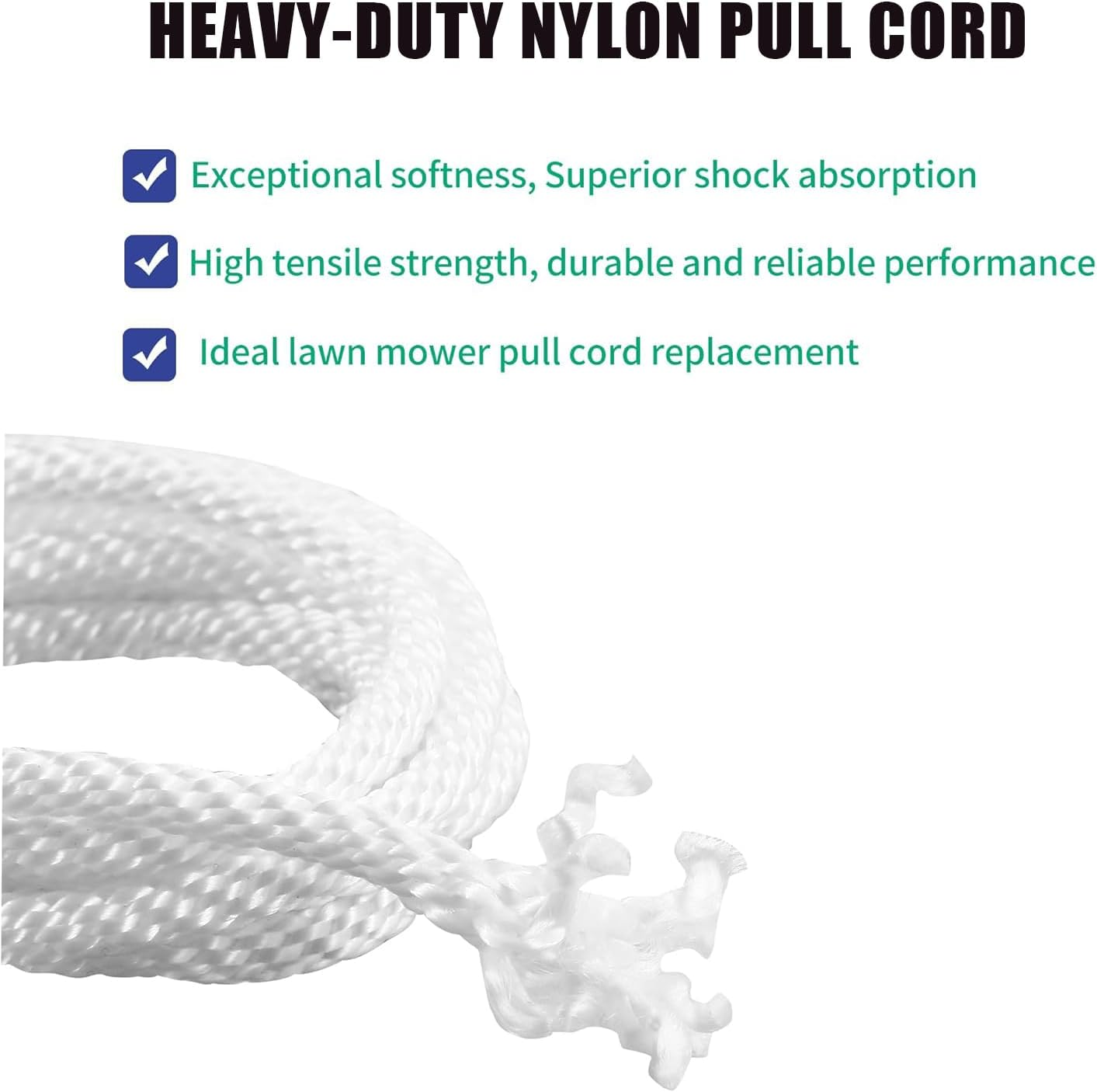 5-Piece Set of 3.9-Foot Drawstring with Recoil Starter Handle, Compatible with Honda GX160 GX200 GX240 GX270 4.0Mm Drawstring, Lawn Mower, String Trimmer, Generator, Small Engine image number 5