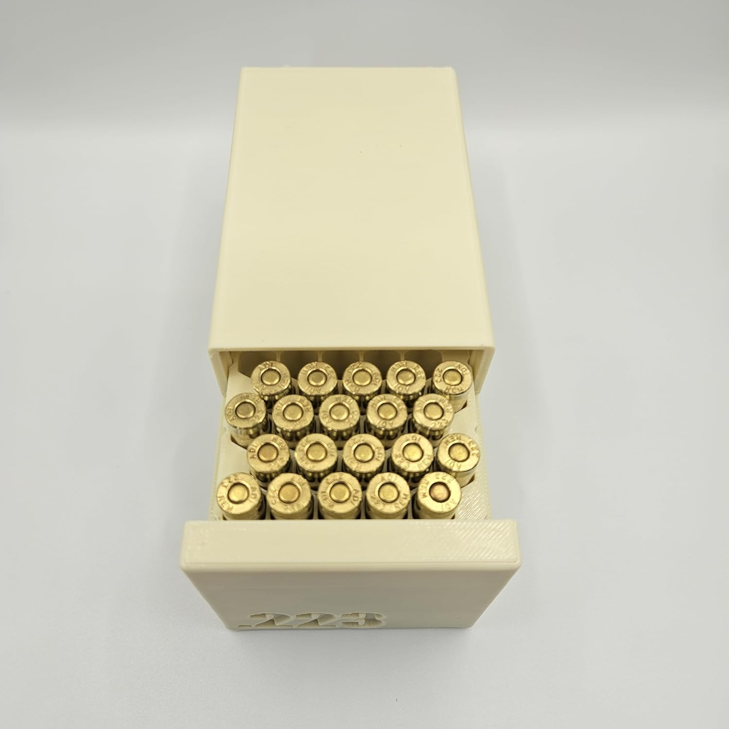 .223 Ammo Box Dispenser Case Australian Made - 50 round Magazine Rifle Speed Loader Ammunition Storage Loader Range - Tan image number 3