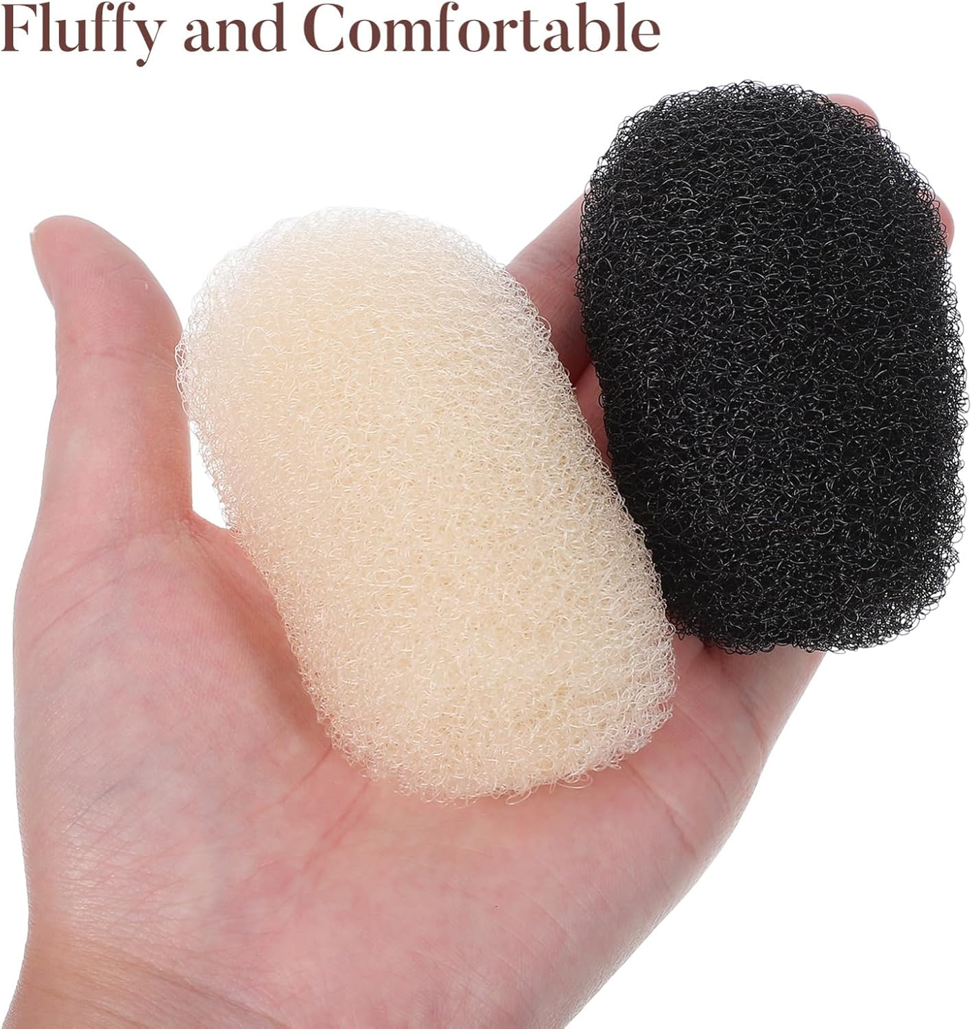 VICASKY 3Pcs Bun Bun Updo Accessories Hair Cushion Aid Blonde Lay down Hair Clip Invisible Fluffy Pad Grey Hairstyle Clip Set Elegant and Charming Hair Volume Pad image number 1