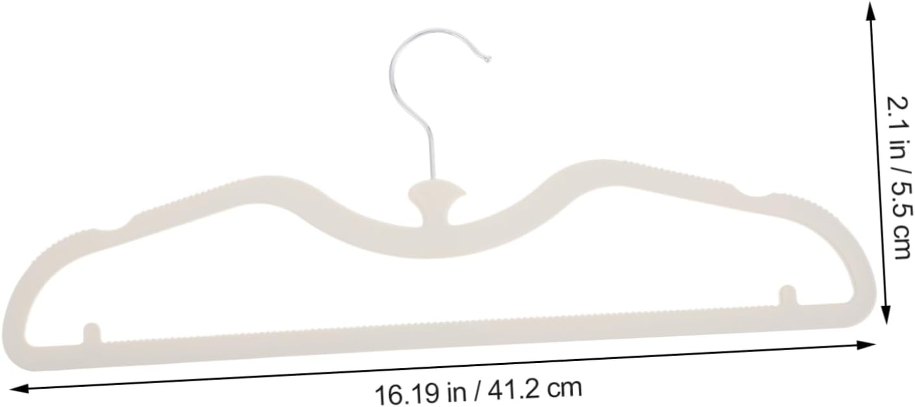 SOLUSTRE Clothing Rack Shelves 10Pcs Silicone Hangers Nonslip Mark-Free Mini Hangers for Wardrobe Organization image number 5