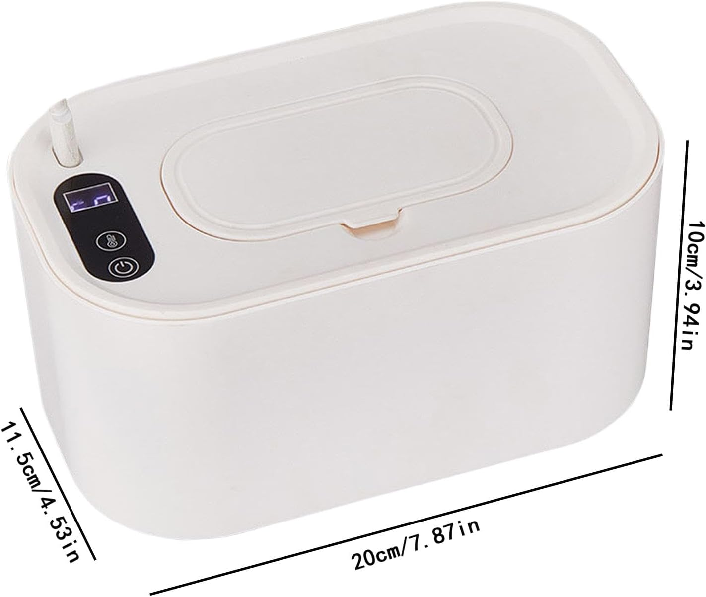 Baby Wipe Warmer - Diaper Wipe Warmer | Portable Wipe Warmer | Portable Large Capacity Wipes Dispenser USB Wipe Warmer, USB Wipe Warmer, Adjustable Wipe Heater Diaper Wipe Warmer for Car image number 4