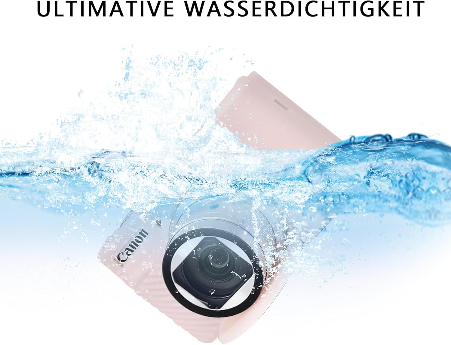 Aiyraa Canon Powershot SX740 HS Soft Silicone Protective Case Scratch-Resistant Cover with Removable Lens Cover for Canon SX740 SX730 HS Camera