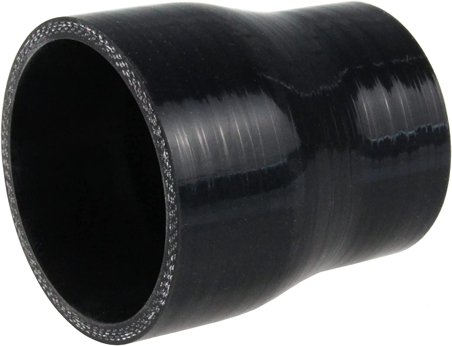 Ucreative 4-Ply Straight Coupler Silicone Hose ID 2.0 Inch to 2.5 Inch (51Mm to 63Mm) Black
