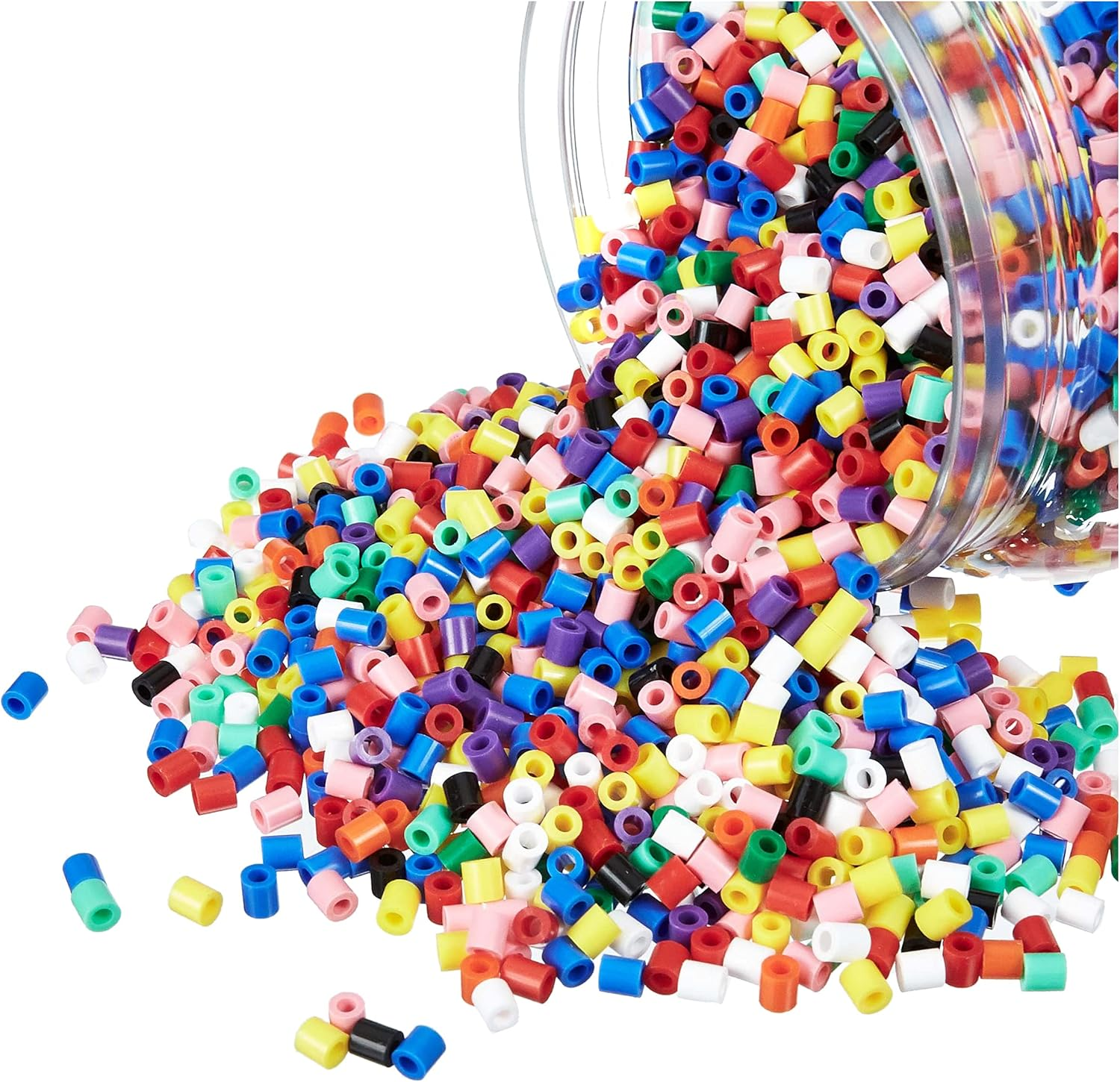 HAMA Bead Tub &ndash; 13,000 Bold Colour Beads | Large 5Mm Iron-On Fuse Beads for Kids Arts & Crafts | Creative DIY Kit for Fine Motor Skills & Learning Colours | Ages 5+ image number 2