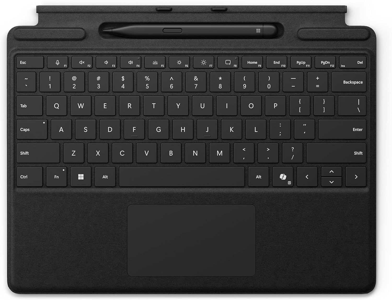 Microsoft Surface Pro Keyboard with Surface Slim Pen | Black | QWERTZ | Compatible with Surface Pro Copilot+ PC (11Th Edition), Surface Pro 9 & Surface Pro 8