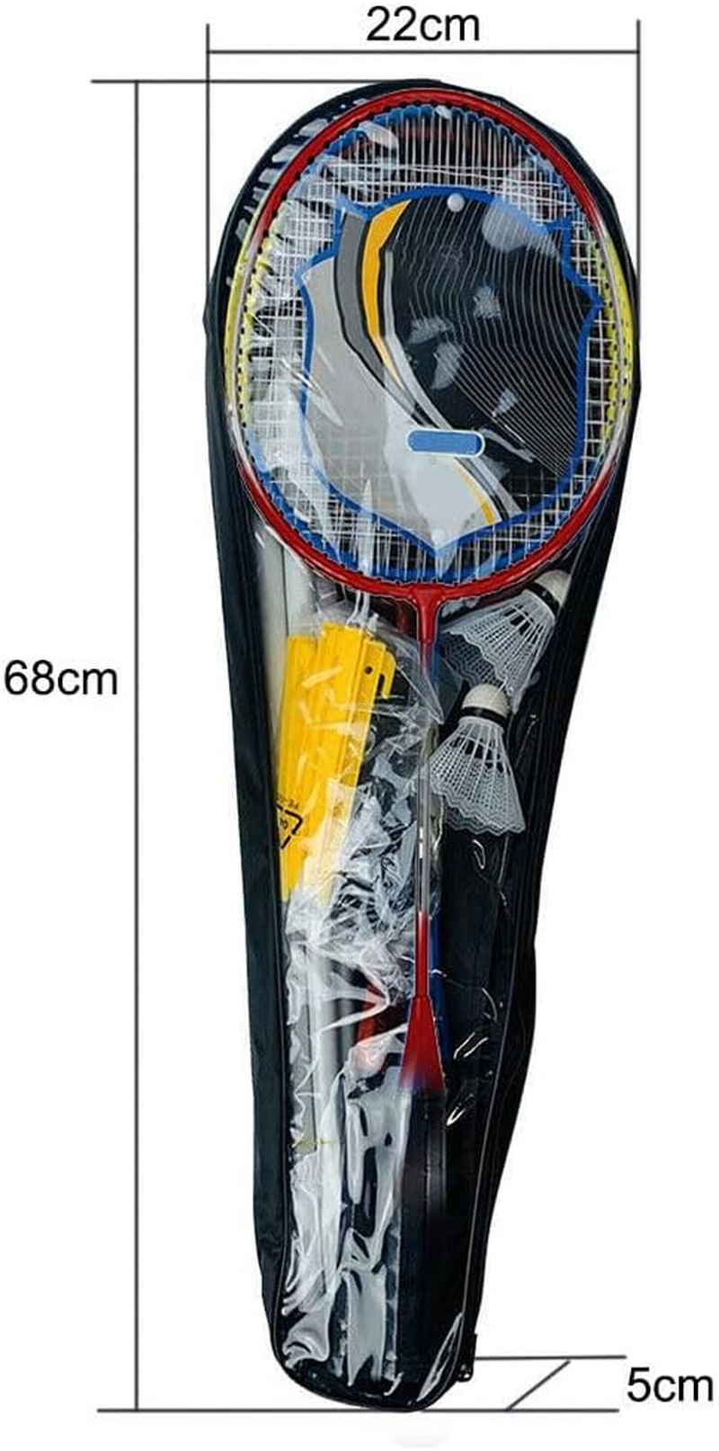 Professional Badminton Racquet Set 4 Player Racket Shuttlecock Net Bag image number 3