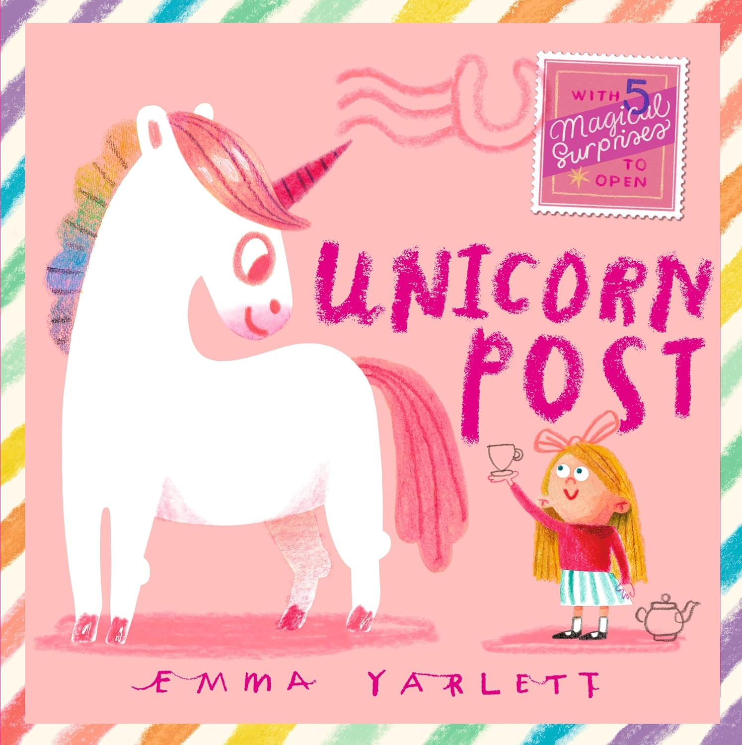 Unicorn Post: a Magical Interactive Novelty Lift-The-Flap Story Gift Book with Letters to Open, Sparkly Surprises and Unicorn Fun for Kids Age 3,4,5