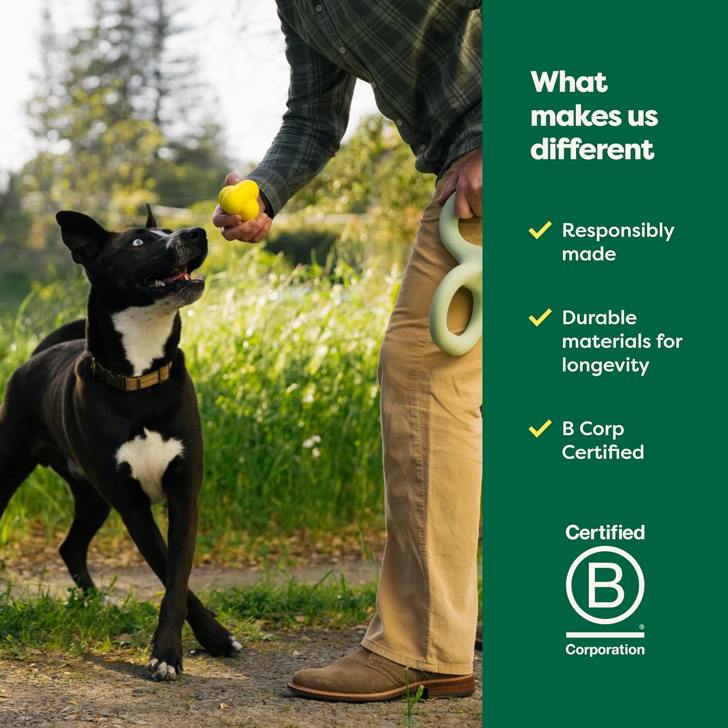 Earth Rated Dog Toy, Enrichment Toys for Adult and Puppy Dogs, Dishwasher and Freezer-Safe, Natural Rubber, Small, Green image number 4