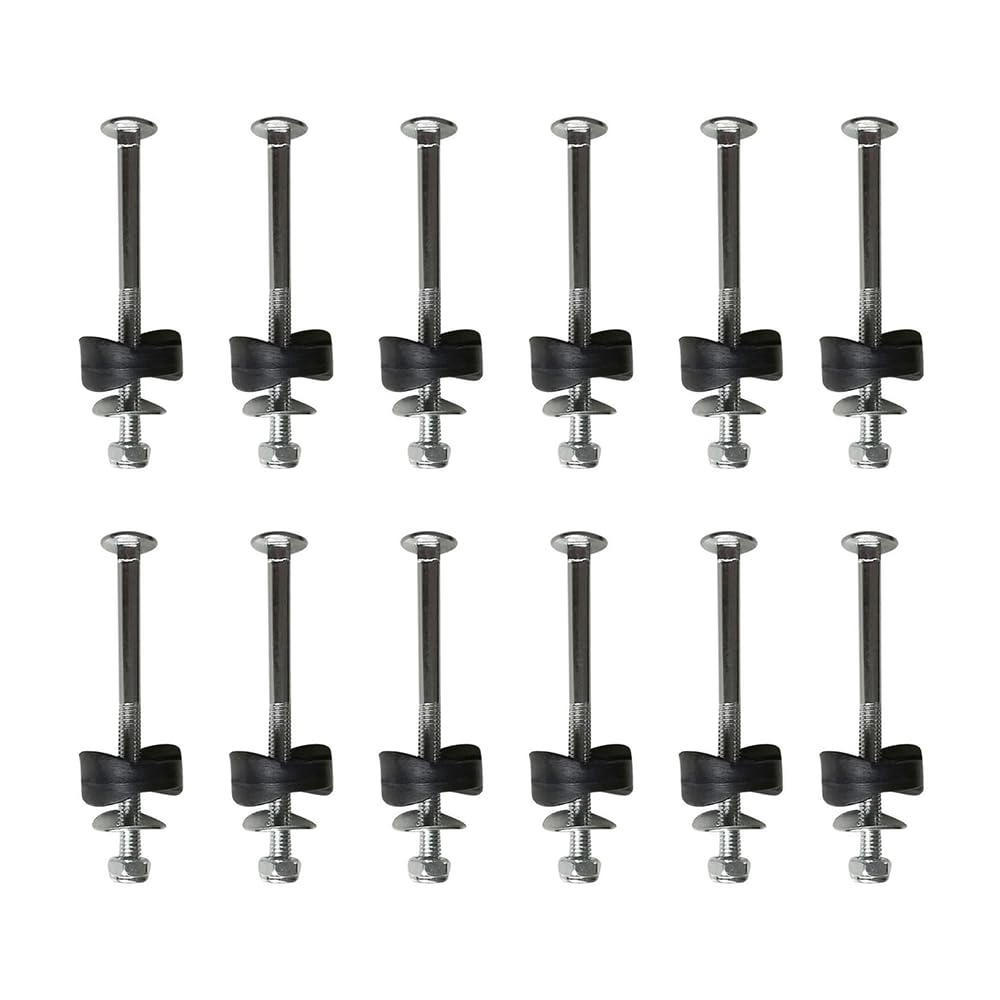 NYGHMY 12 PCS Trampoline Screws | Long Replacement Bolts & Nuts | Anti-Loose Bolts and Nuts | Trampoline Accessories Stability Tools | 3" Length image number 3