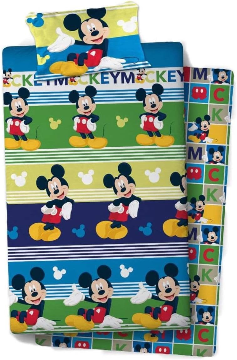 New Import Licenses Mickey Mouse Reference NI Bedding Sets and Pillowcases Pins for Bed Skirt Home Textiles Unisex Adult, Multi-Colour, 90 Cm