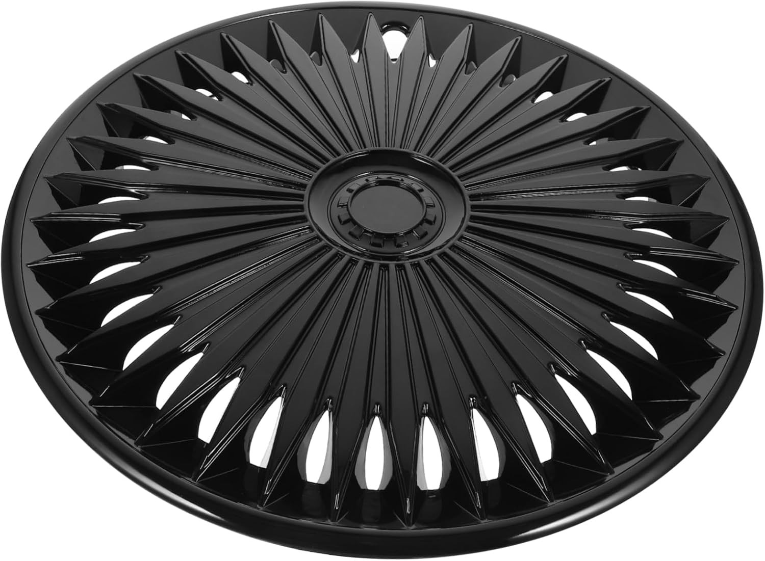 BELLIFFY 15-Inch Black Universal Automotive Wheel Cover Decorative for Cars Stylish Wheel Protection Compatible Most Vehicles image number 1